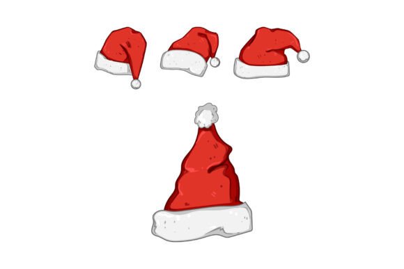 Christmas Santa Hat Collection Offering Illustrations