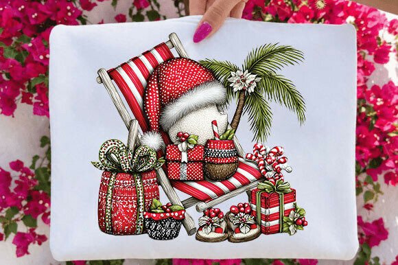 Christmas Tropical Gnome PNG & Illustrations