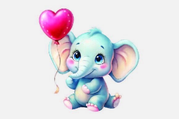Elephant Christmas PNG: Festive Illustrations for Crafters