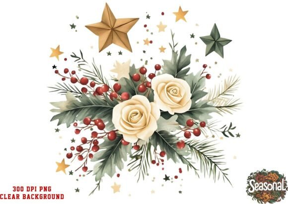 Golden Star Christmas Wreath PNG: Crafting Review