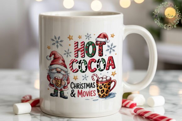 Hot Cocoa Christmas Gnome PNG Clipart for Illustrations