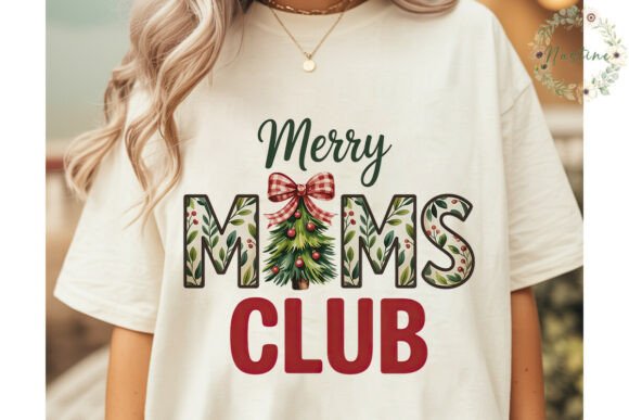 Merry MOMS Club Christmas PNG Clipart Review