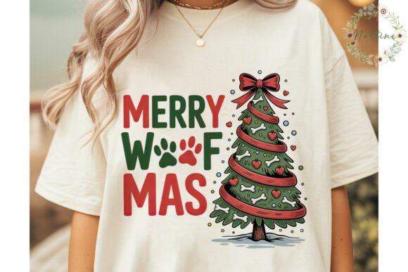 Merry Woof Mas PNG: Festive Illustrations for Sellers