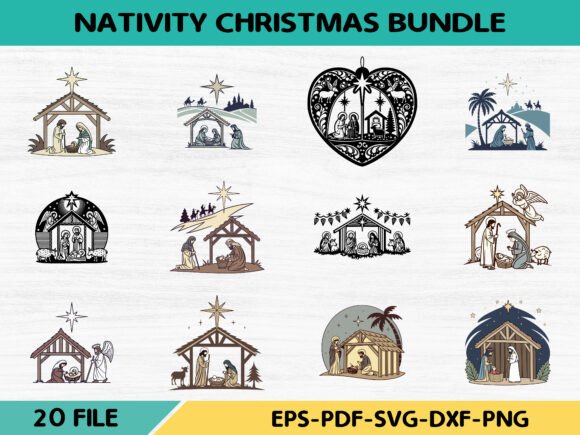Nativity Christmas Bundle: Premium Illustrations
