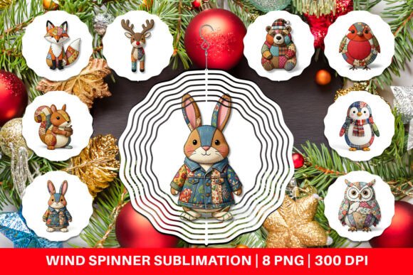 Patchwork Animal Christmas Wind Spinner Review