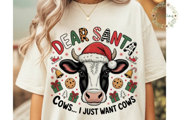 Review: Christmas Cow Santa Wish PNG Clipart for Illustrations