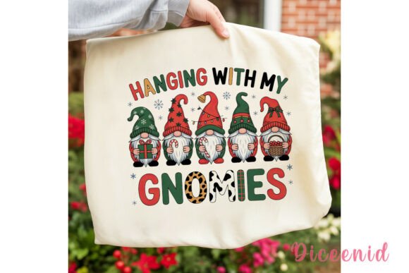 Review: Christmas Gnome Pattern Text PNG Clipart for Illustrations