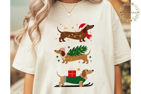 Reviewing Christmas Dachshunds Illustrations for Branding
