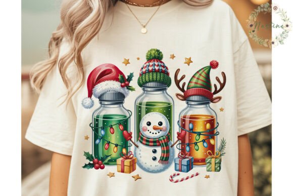 Reviewing Festive Medical Vials Christmas PNG for Stitching