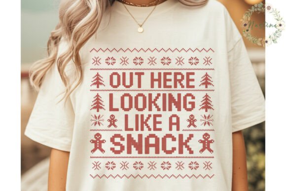 Ugly Sweater Knit Text Christmas PNG & Illustrations