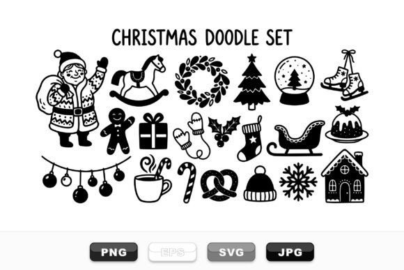Whimsical Christmas Doodle Set: Editorial Illustrations Review